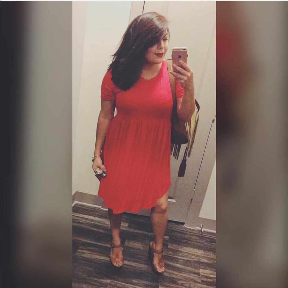 Red Skater Dress